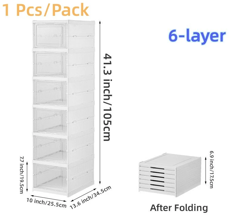6 Layers Foldable Shoe Box - Image 2