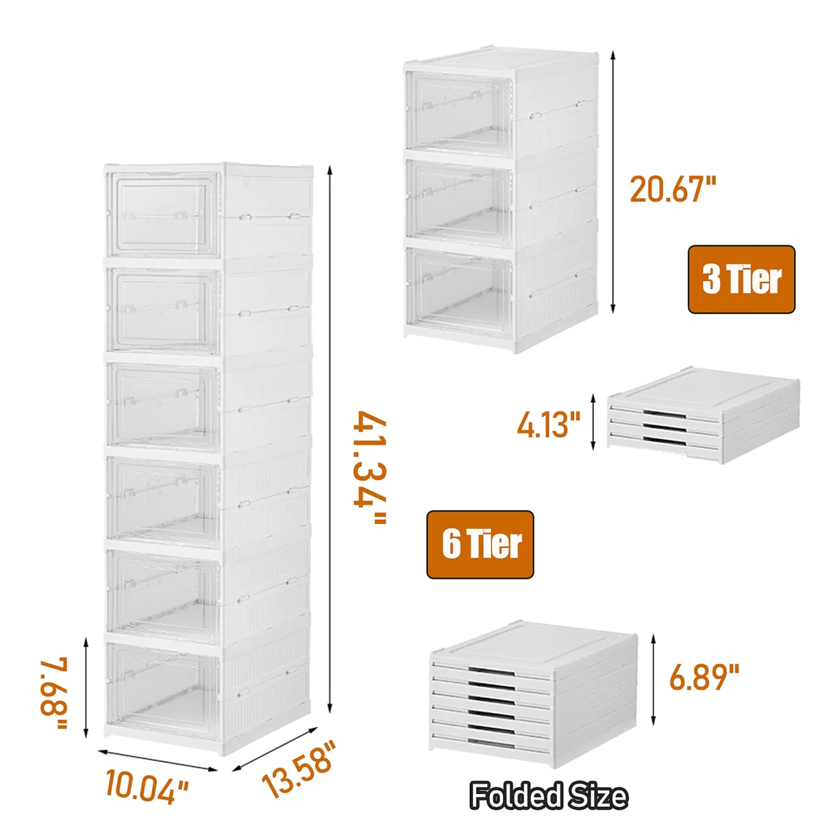 6 Layers Foldable Shoe Box - Image 5