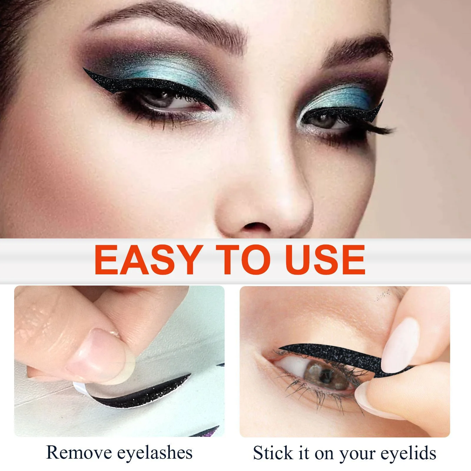 6 Pairs Waterproof Eyeliner Sticker - Image 11
