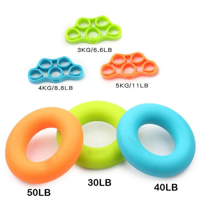 6-piece Set Silicone Muscle Power Hand Grip - Image 4