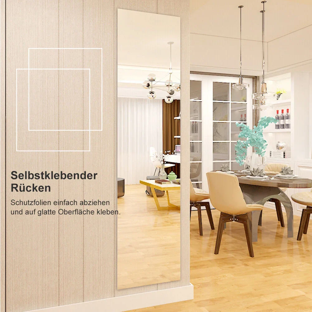 60*200cm Wall Sticker Mirror - Image 2