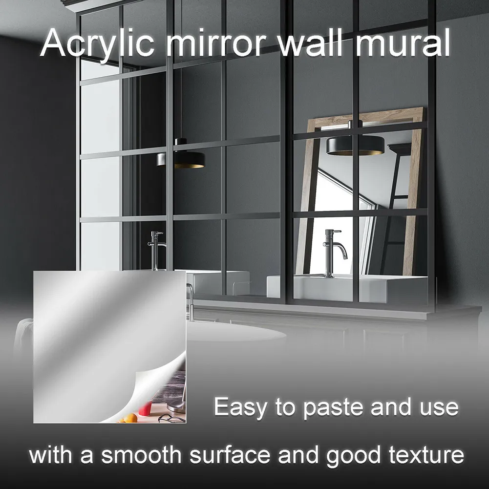 60*200cm Wall Sticker Mirror - Image 3
