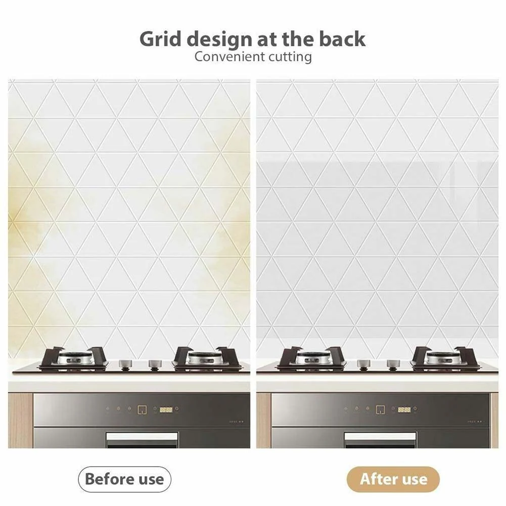 60cm*3m Transparent Oil-proof Wall Sticker - Image 3