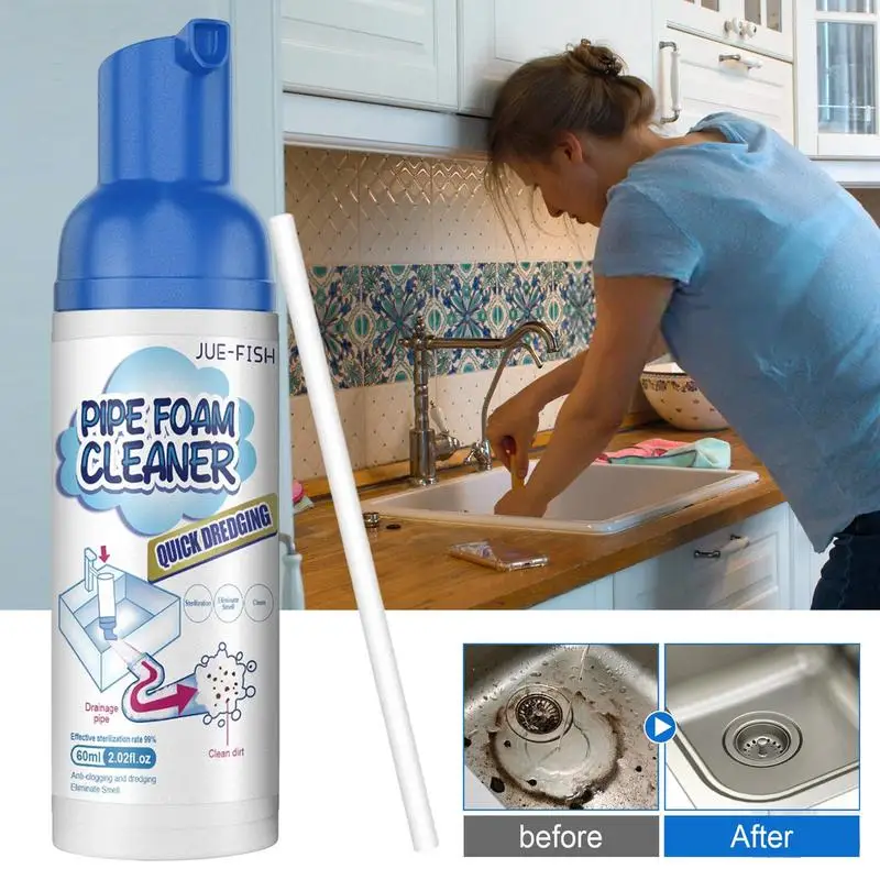 60ml Household  Drain Foam Cleaner - Image 5