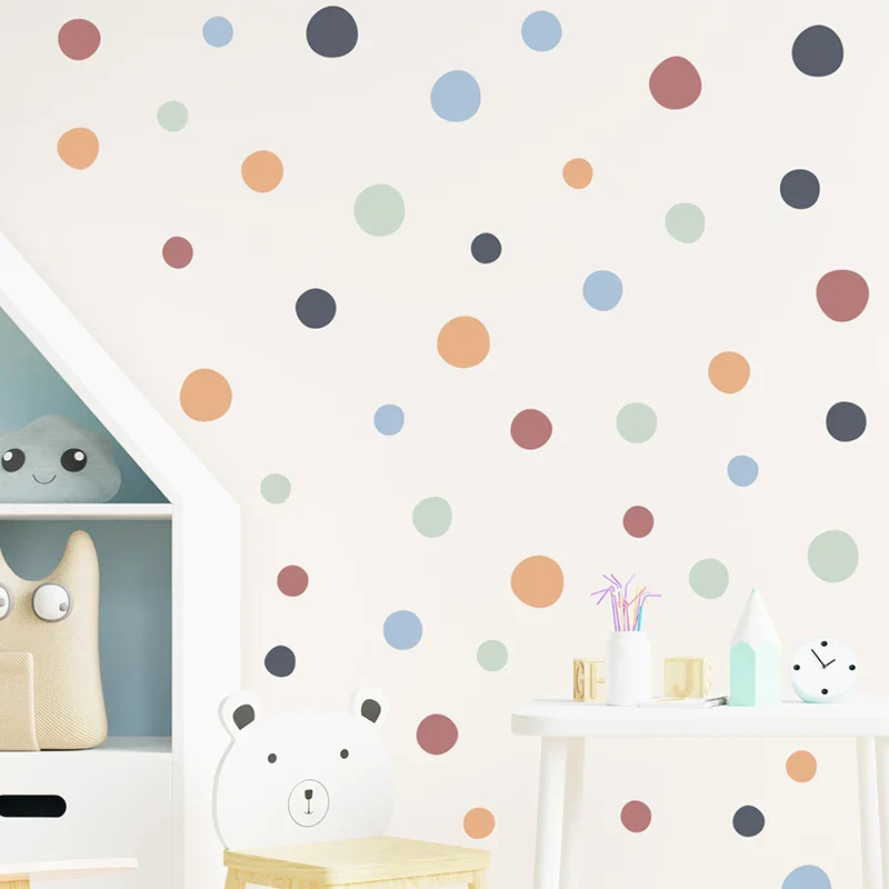 60PCS/set Polka Dots Wall Stickers - Image 4