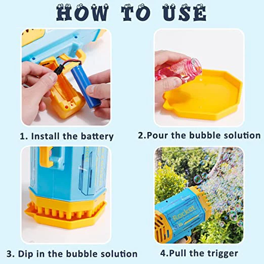 69 Holes Bubbles Machine Gun - Image 3