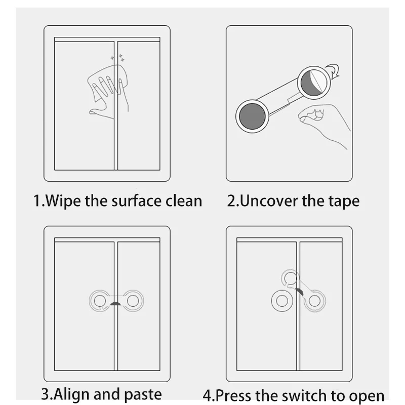 6PCS/4PCS/2PCS Children Locker Lock - Image 44