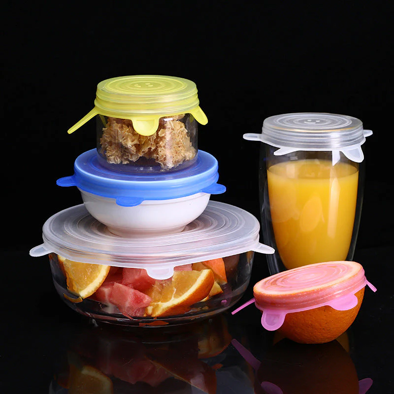 6Pcs/Lot Silicone Food Wrap Cover - Image 4