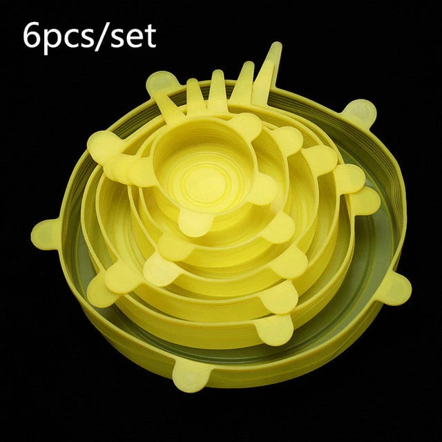6Pcs/Lot Silicone Food Wrap Cover - Image 6