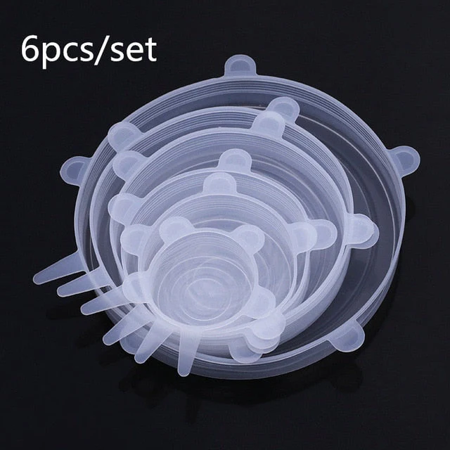 6Pcs/Lot Silicone Food Wrap Cover - Image 7