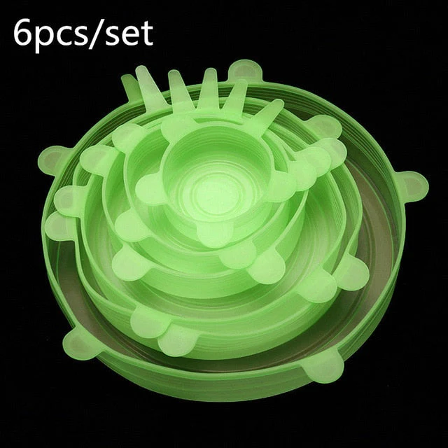 6Pcs/Lot Silicone Food Wrap Cover - Image 9