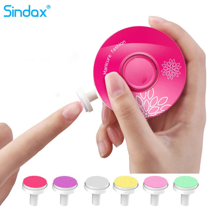 6PCS Set Electric Nail Trimmer File for Baby and Adult - Image 2