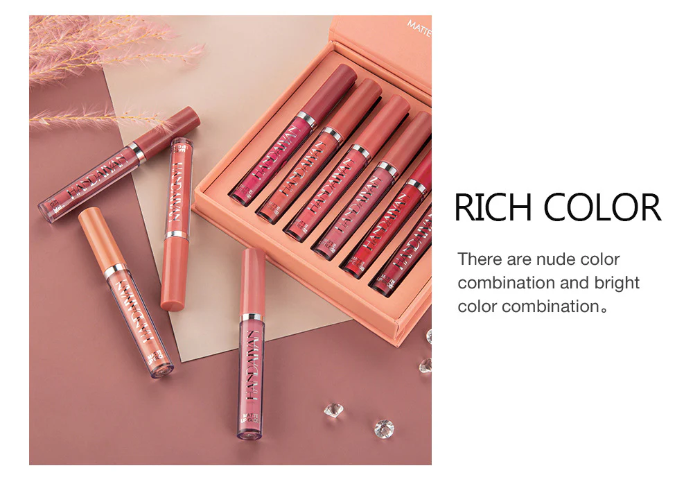 6PCS/Set Velvet Matte Lipstick - Image 11