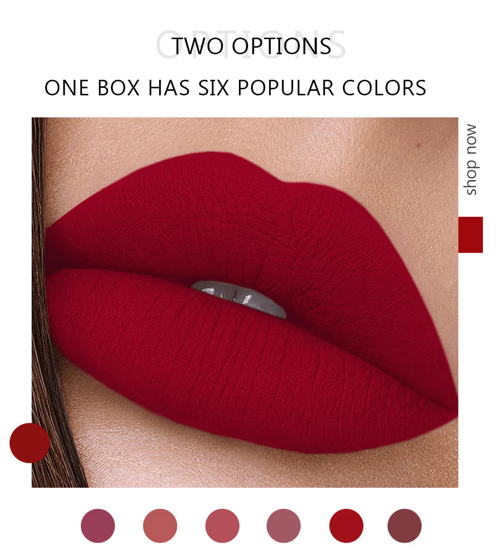 6PCS/Set Velvet Matte Lipstick - Image 12