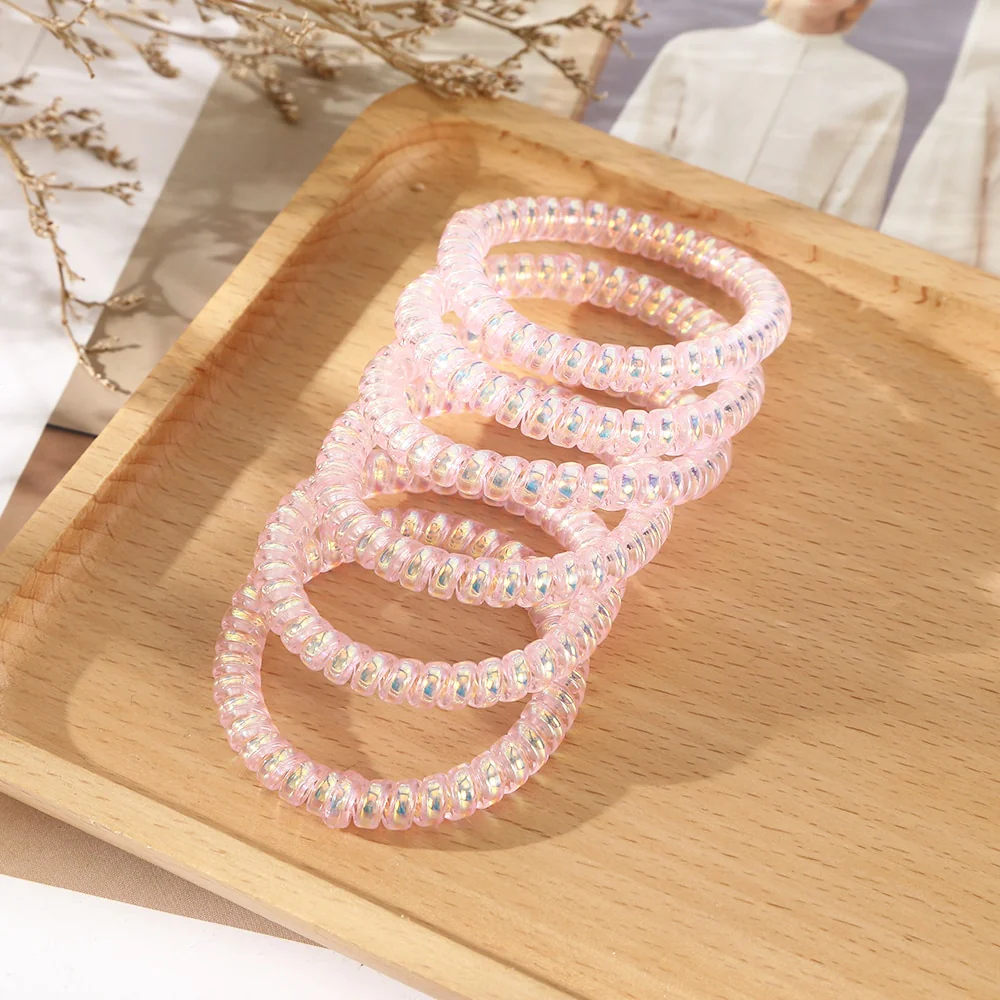 6PCS Spiral Hair Ties - Image 12