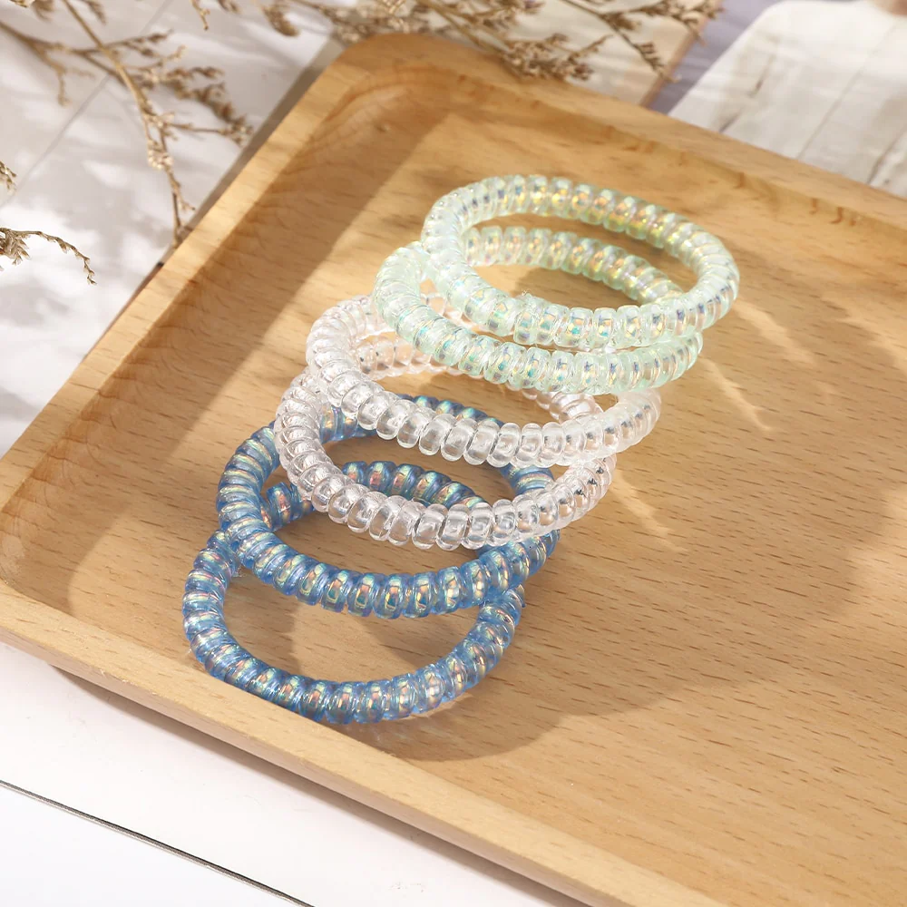 6PCS Spiral Hair Ties - Image 15