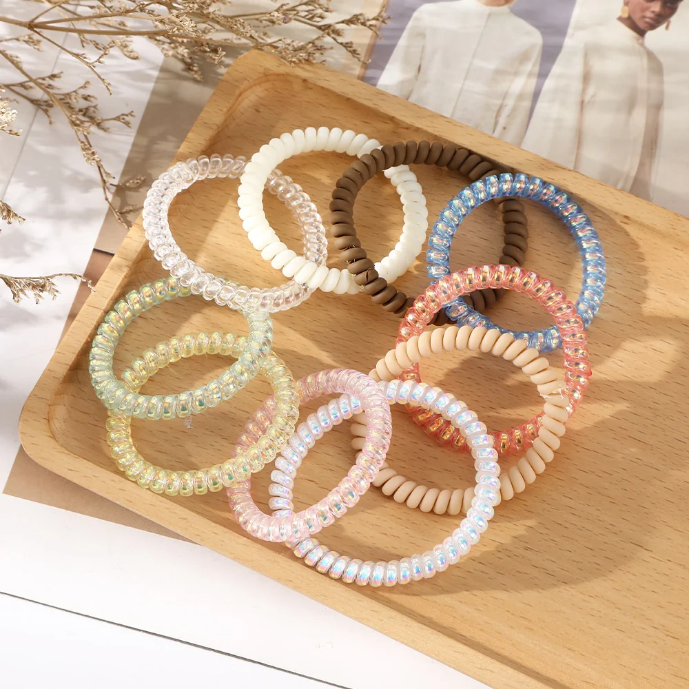 6PCS Spiral Hair Ties - Image 17