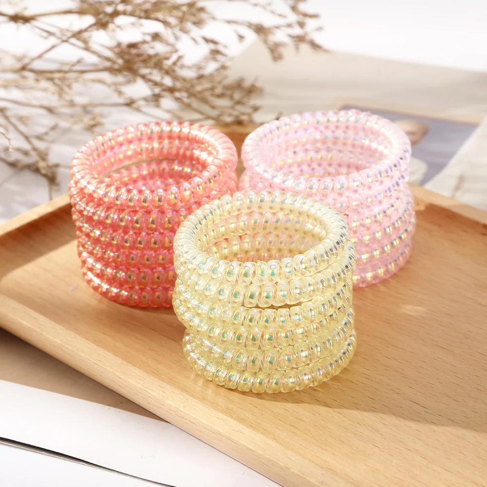 6PCS Spiral Hair Ties - Image 18