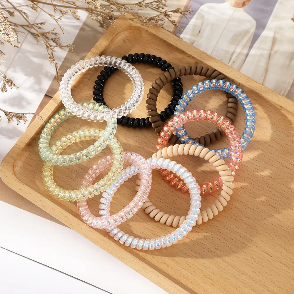 6PCS Spiral Hair Ties - Image 21