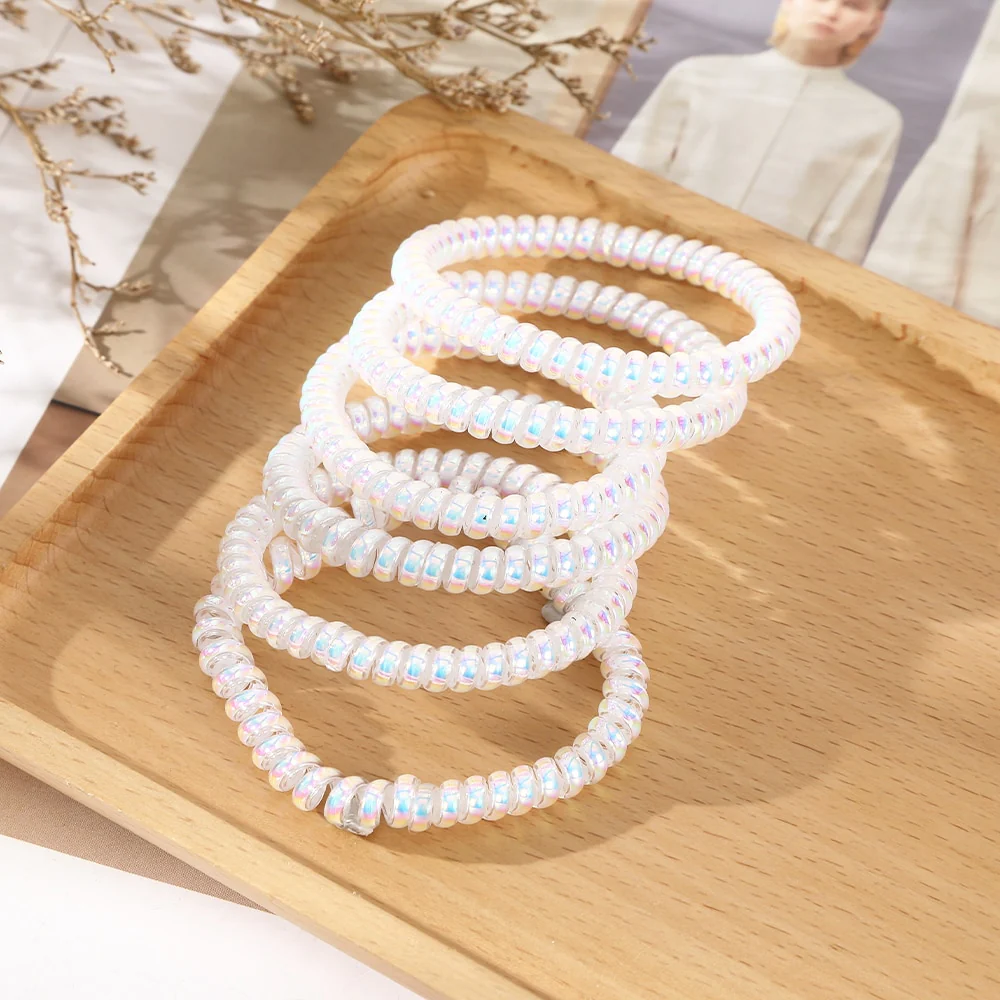 6PCS Spiral Hair Ties - Image 9