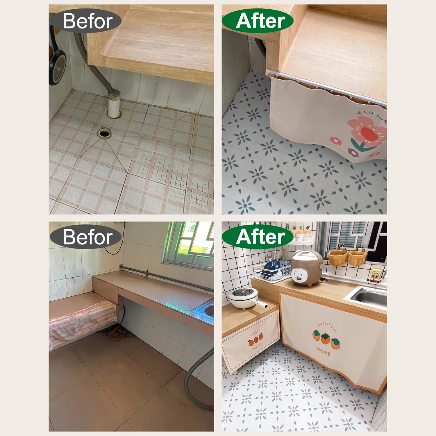 6PCS Tile Sticker 20cmx20cm - Image 3