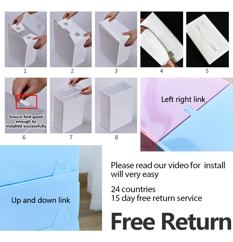 6PCS Transparent Shoe Box - Image 7