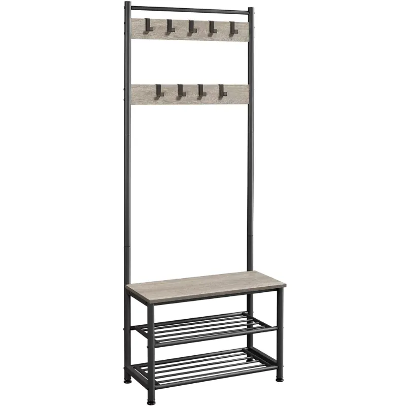 73" Metal Hall Bench Rack - Image 2