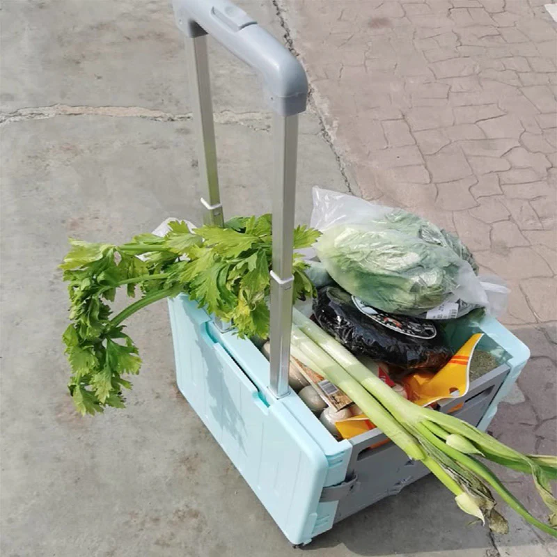 75L Portable Shopping Cart Trolley - Image 12