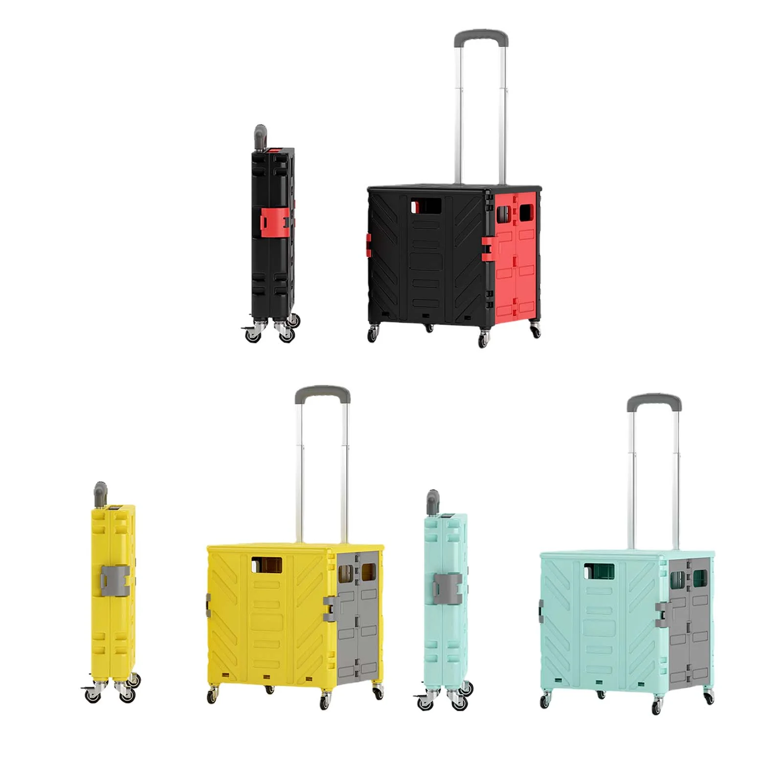 75L Portable Shopping Cart Trolley - Image 17