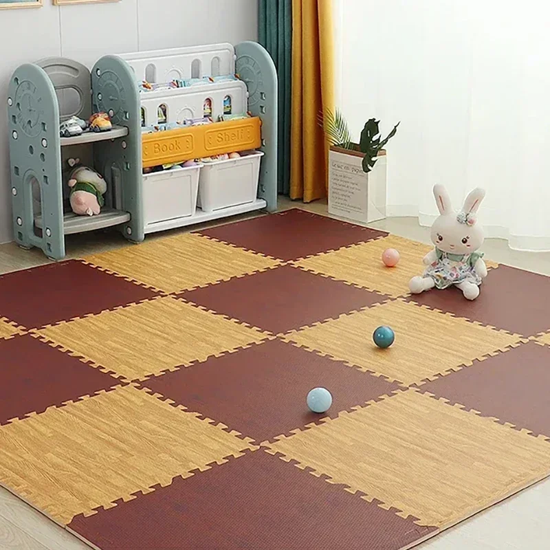 8-16PCS Wood Grain Foam Puzzle Floor - Image 2