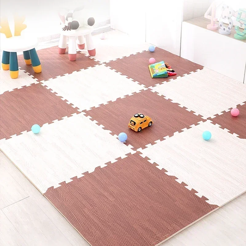 8-16PCS Wood Grain Foam Puzzle Floor - Image 4