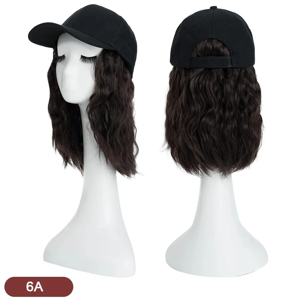 8 Inches Wavy Hair Wig Baseball Cap - Image 10