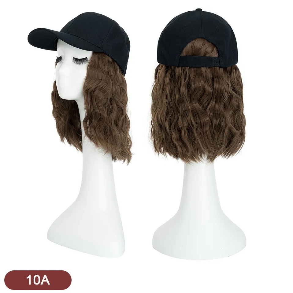 8 Inches Wavy Hair Wig Baseball Cap - Image 11