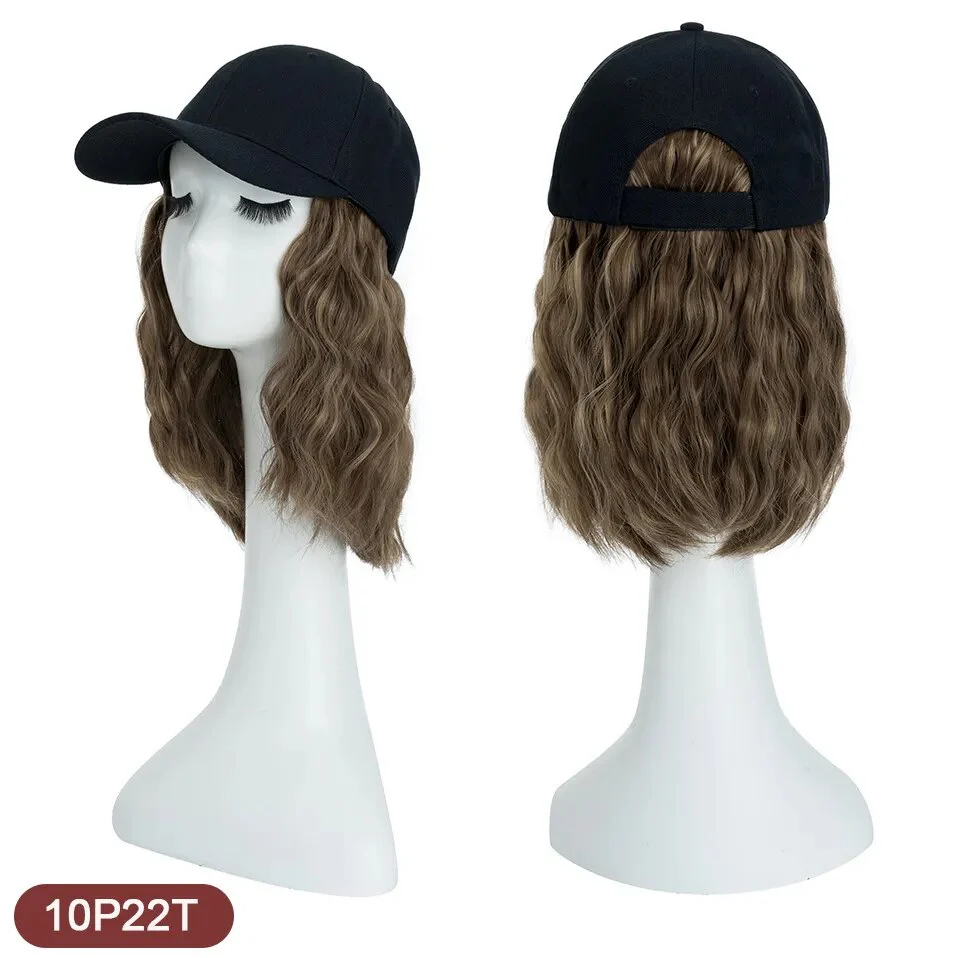 8 Inches Wavy Hair Wig Baseball Cap - Image 12