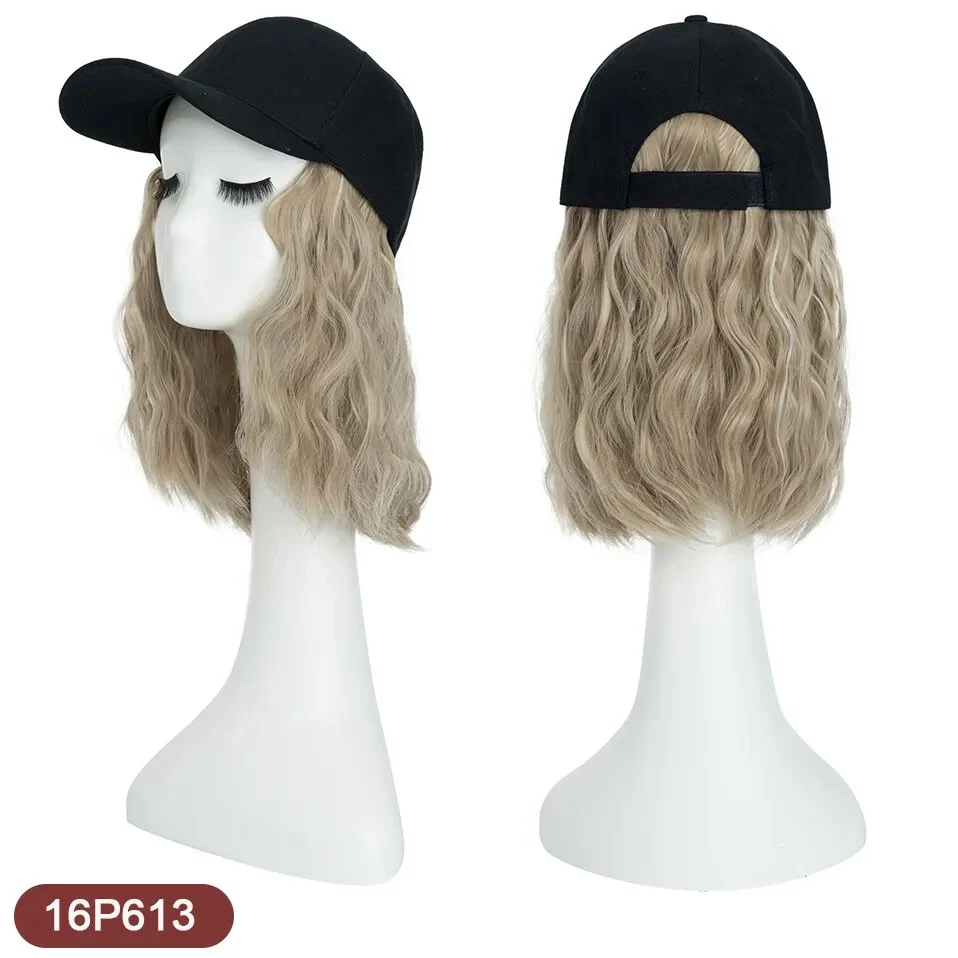 8 Inches Wavy Hair Wig Baseball Cap - Image 14