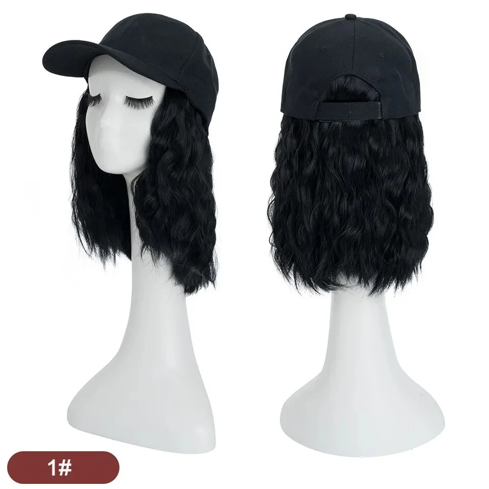 8 Inches Wavy Hair Wig Baseball Cap - Image 7