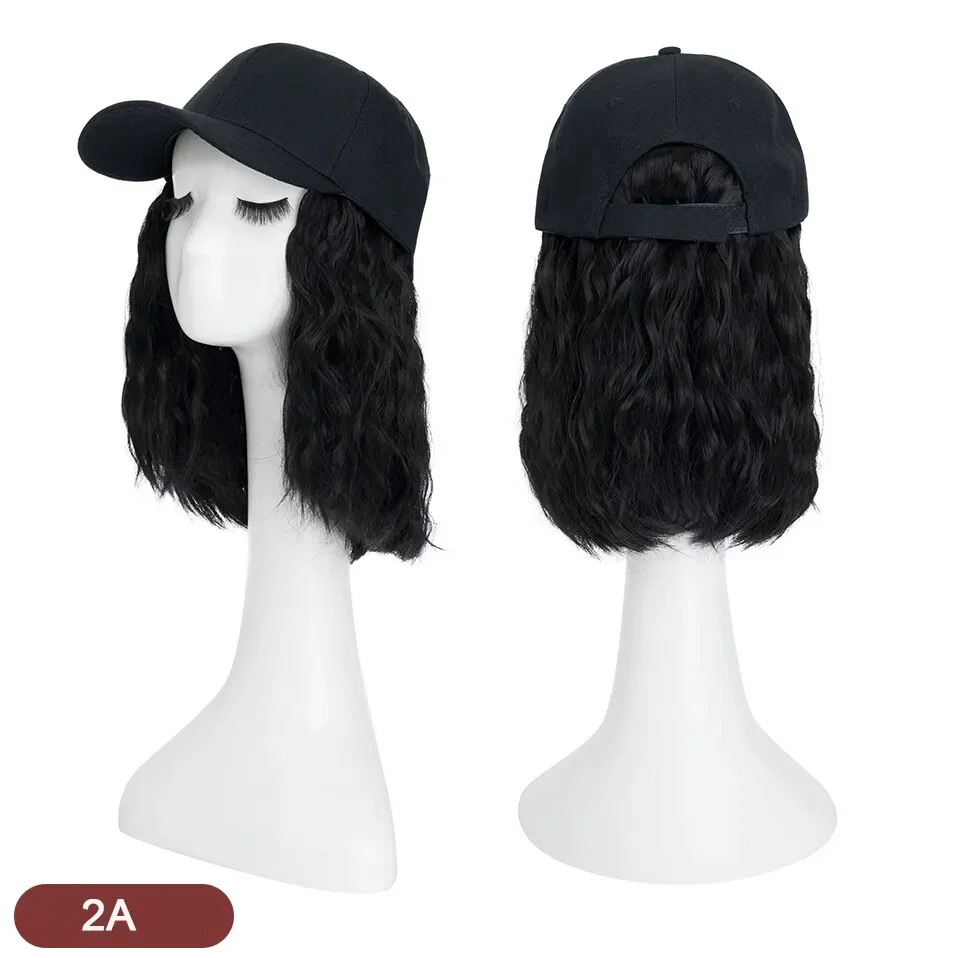 8 Inches Wavy Hair Wig Baseball Cap - Image 8