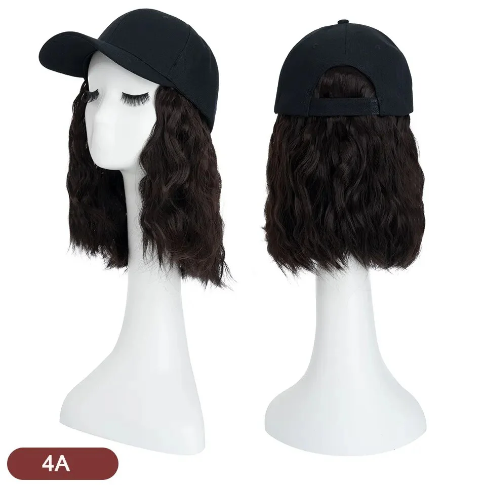 8 Inches Wavy Hair Wig Baseball Cap - Image 9