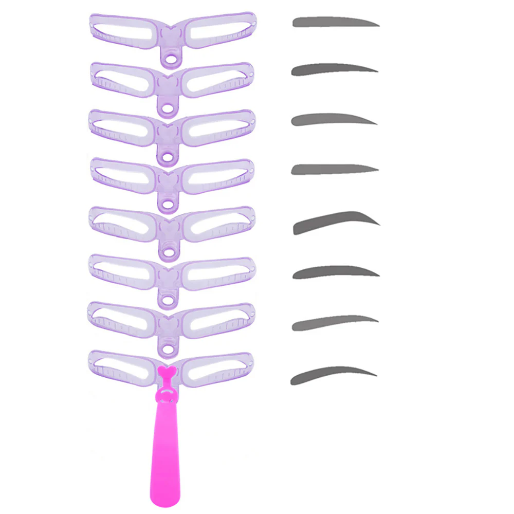 8 Styles Reusable Eyebrow Stencil - Image 13