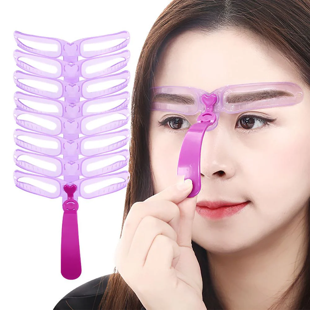 8 Styles Reusable Eyebrow Stencil - Image 7