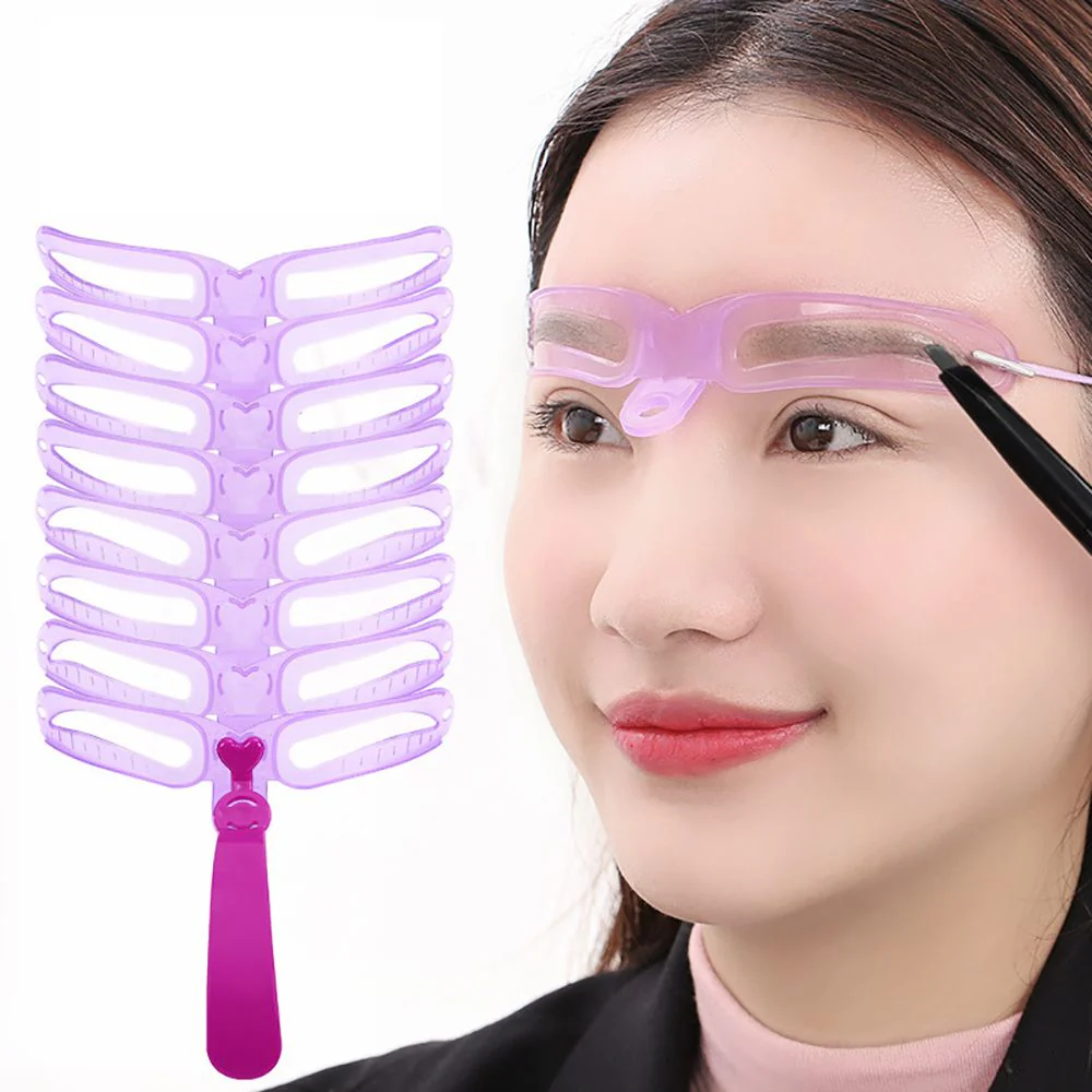 8 Styles Reusable Eyebrow Stencil - Image 9