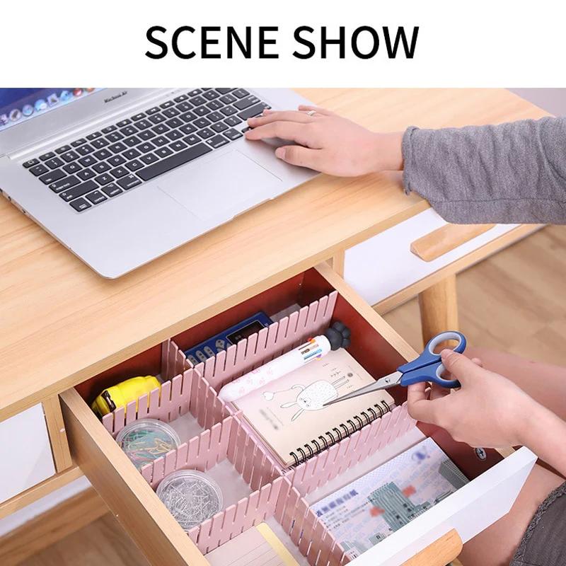 8PCS Adjustable Drawer Divider Organizer - Image 8