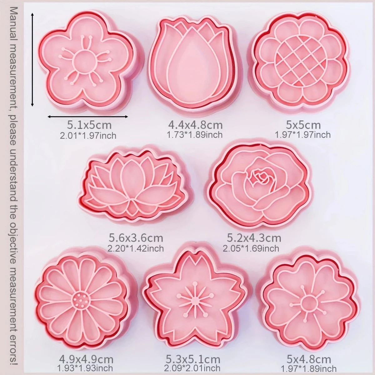 8PCS Flowers Cookie Mold Cutters - Image 3
