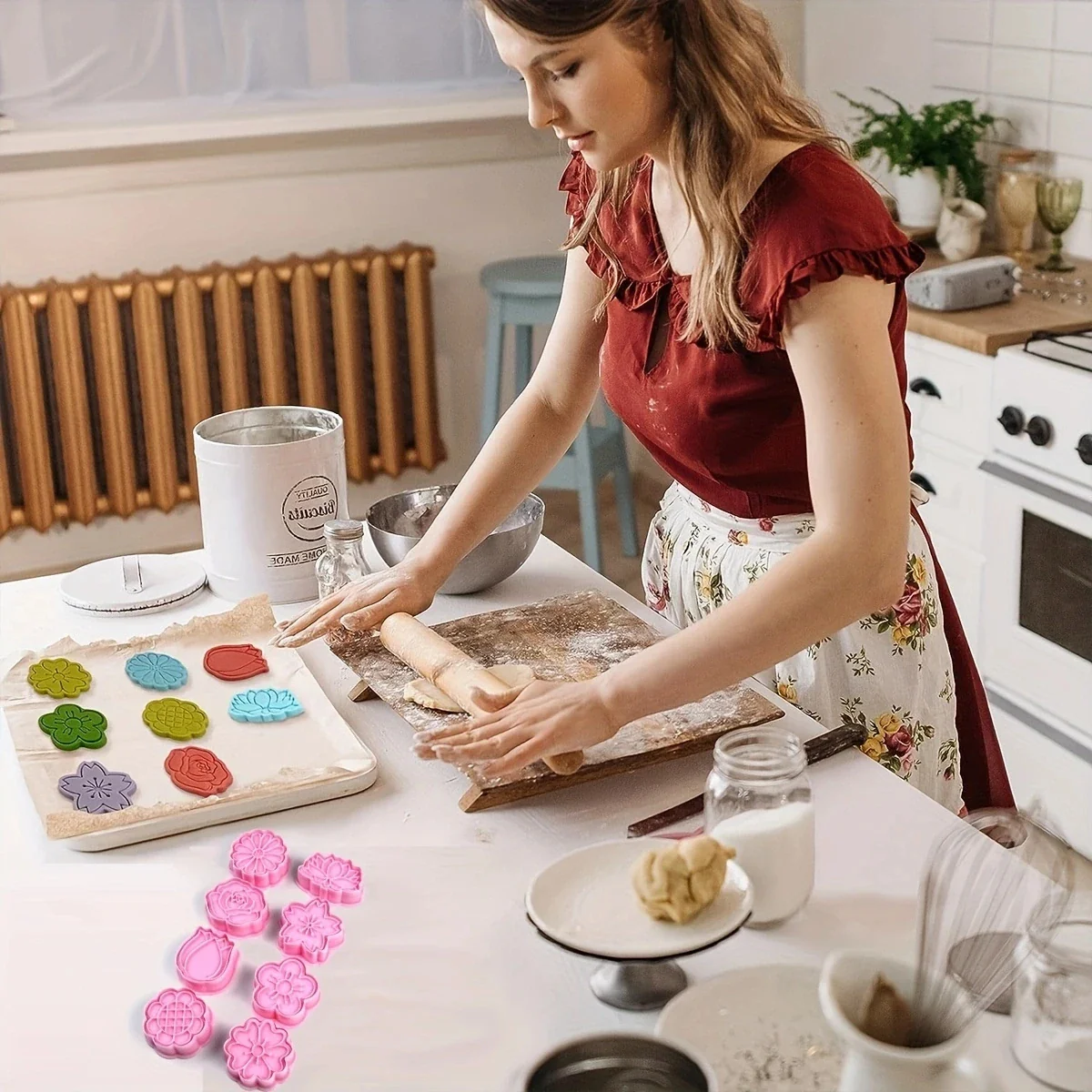 8PCS Flowers Cookie Mold Cutters - Image 4
