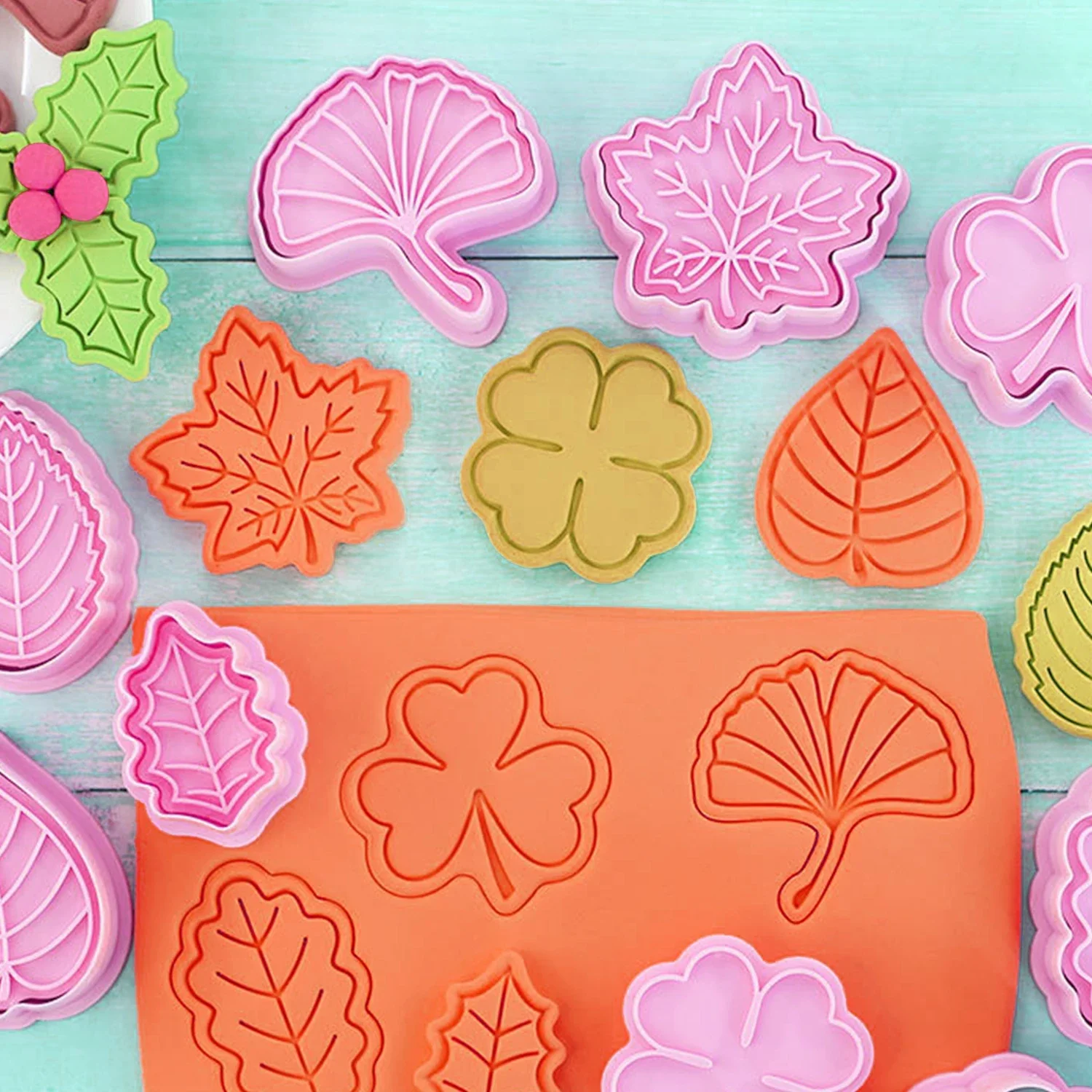 8PCS Leaf Cookies Mold Cutter - Image 5