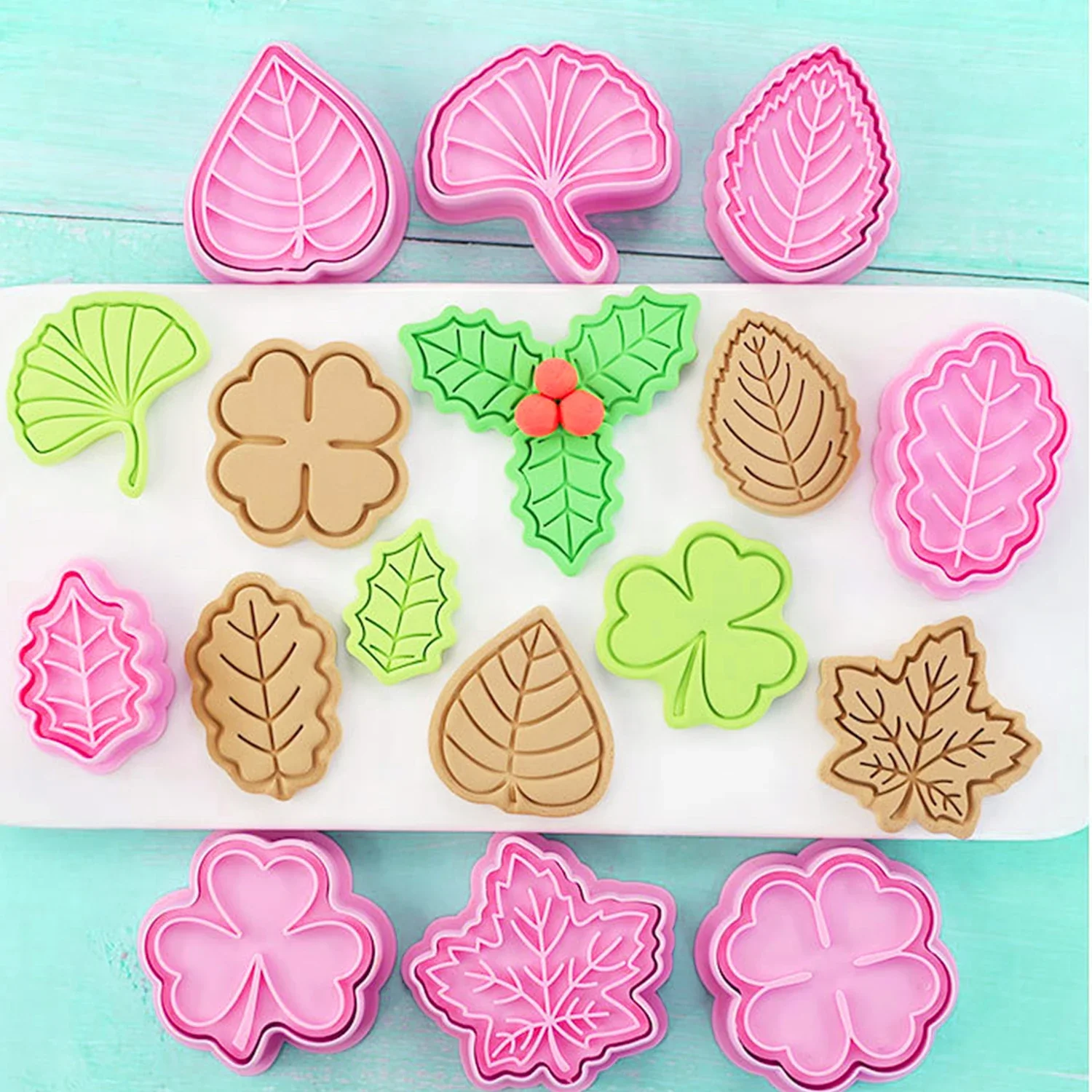 8PCS Leaf Cookies Mold Cutter - Image 6