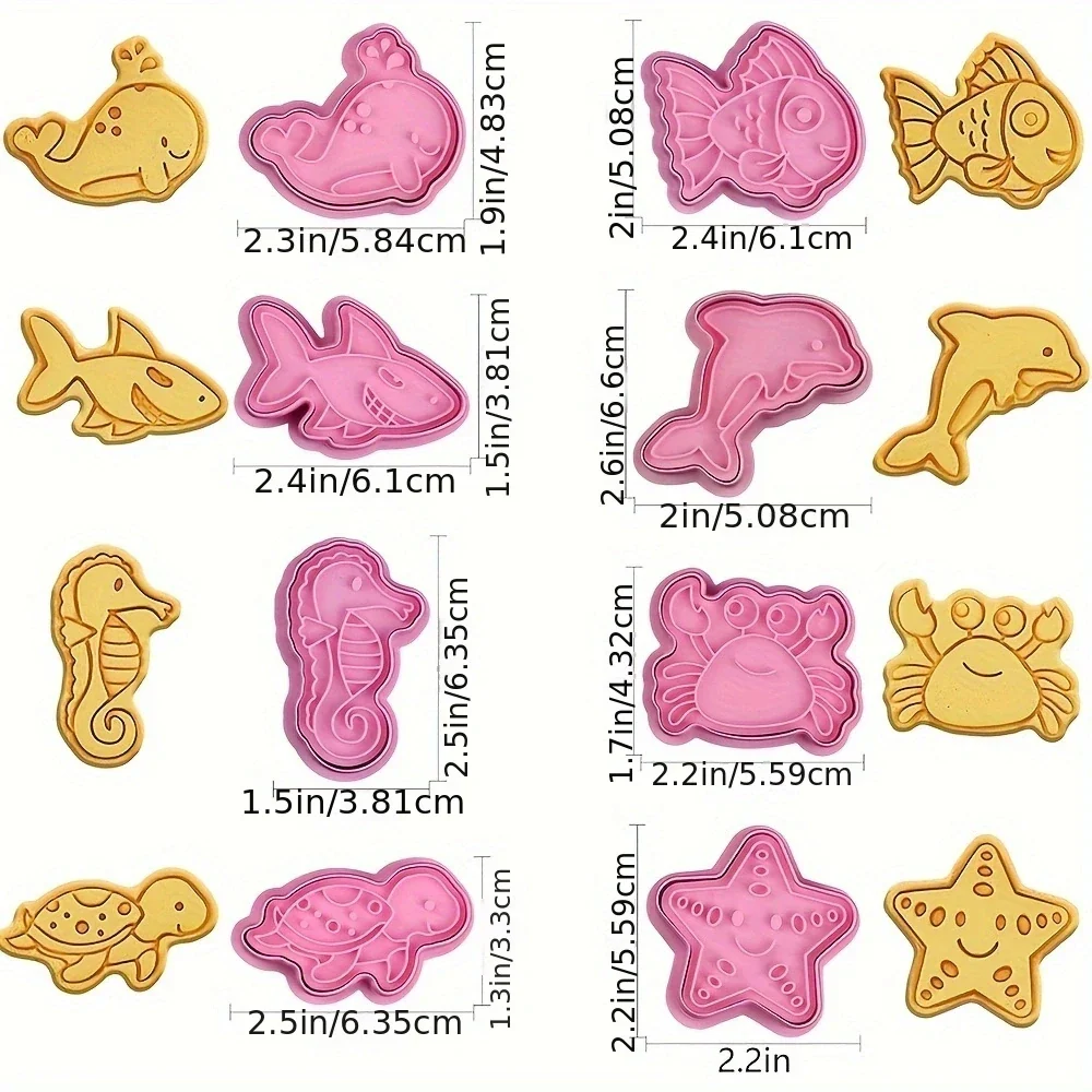 8PCS Marine Animals Cookies Cutter - Image 3