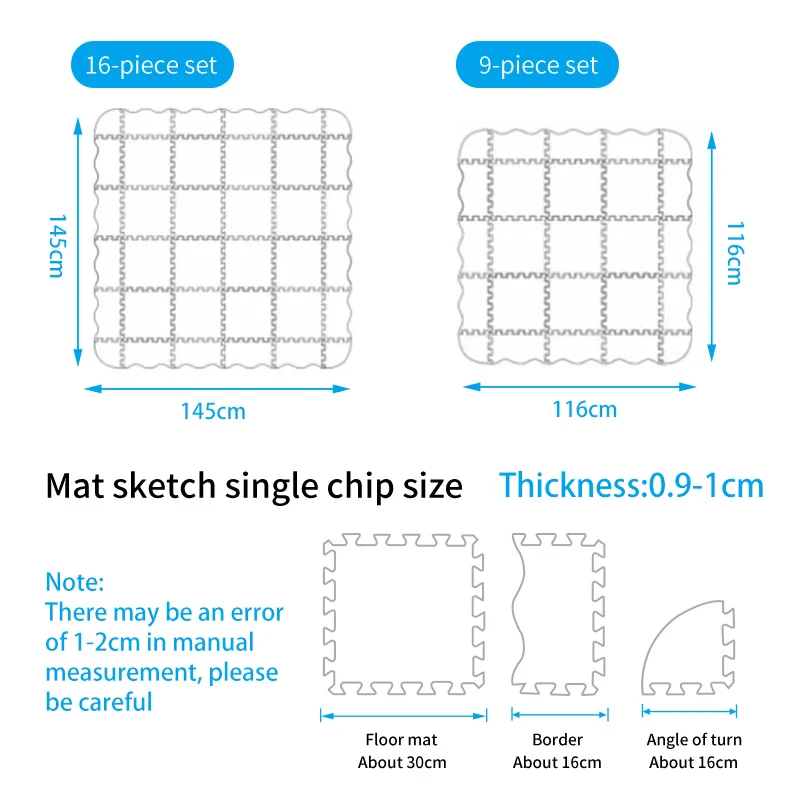 9-16 Pcs Set Puzzle Floor Mat - Image 3