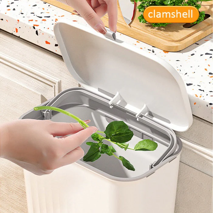 9L Sliding Lid Hanging Trash Can - Image 11