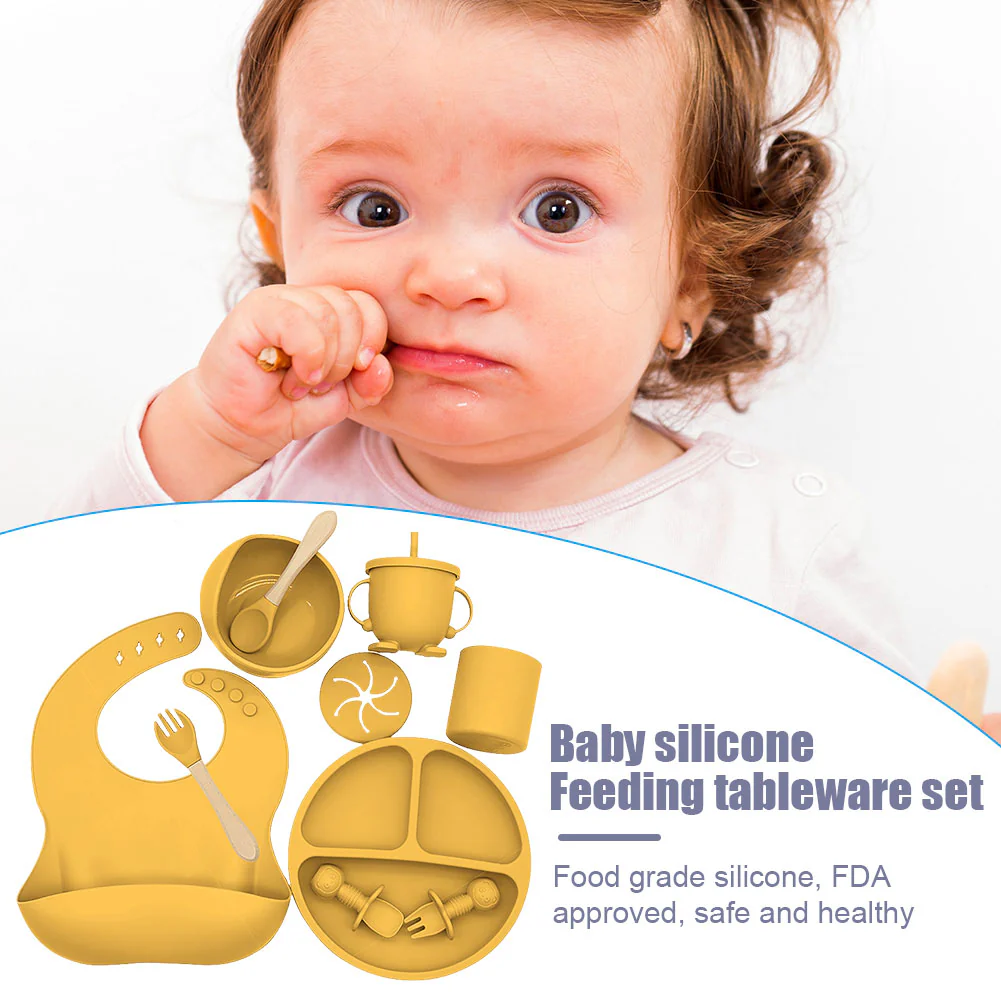 9PCS/Set Baby Silicone Tableware - Image 11